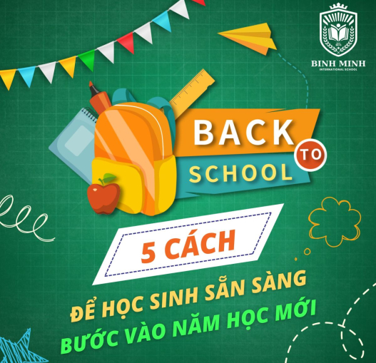 Sẵn sàng bước vào năm học mới hiệu quả