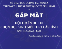 Gặp mặt đội tuyển dự thi chọn học sinh giỏi cấp tỉnh năm học 2022 – 2023